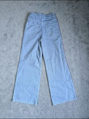 Zara The TRF True Wide Leg Jeans Light Blue High Rise Size US 2 Denim